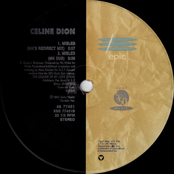 Celine Dion — Misled (MK Dub) (1993)