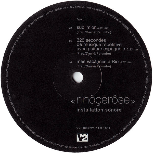 Rinôçérôse — 323 Secondes De Musique Repetitive Avec Guitare Espagnole (1999)