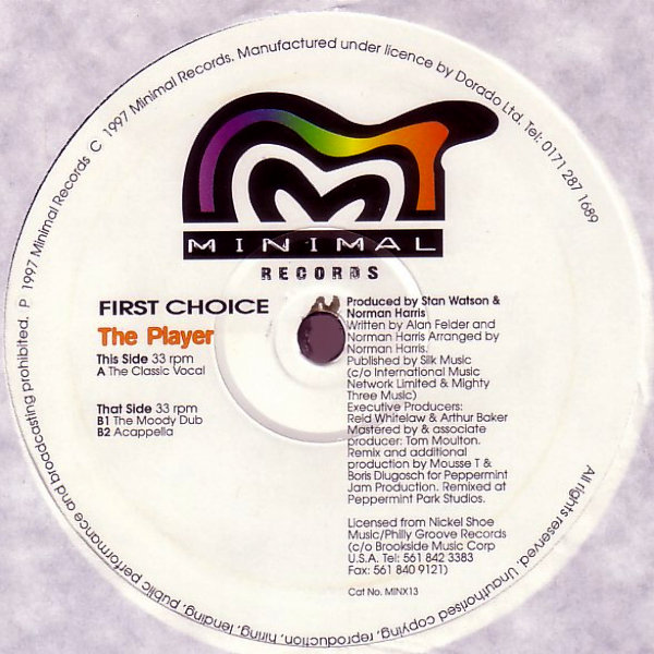 First Choice — The Player (Mousse T Vocal Mix) (1997)