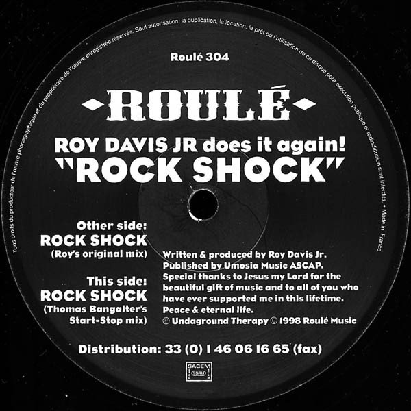 Roy Davis, Jr. — Rock Shock (Thomas Bangalter
